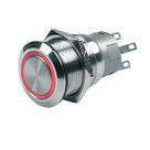 Interruptor com botão de pressão BEP Marine Momentary On/Off 12V com LED vermelho