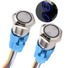 Interruptor com botão de pressão DMWD 16mm 12V-24V 1NO 1NC à prova d'água