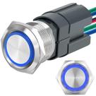 Interruptor com botão de pressão ZJWZJH 15A 24V DC/AC DPST de 2 vias IP67