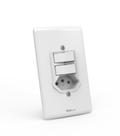 Interruptor com Tomada 10A de Embutir - Enerbras - Ref.7112 Tecnolar