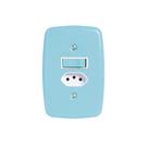 Interruptor de 1 Tecla Simples e Tomada 2p+t 20a , com Placa 4x2