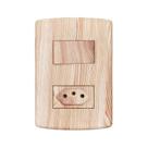 Interruptor de 1 Tecla Simples e Tomada 2p+t 20a , Modular, com Placa 4x2 e Suporte
