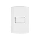 Interruptor de 1 Tecla Simples, Modular, com Placa 4x2 e Suporte