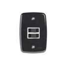 Interruptor de 2 Teclas Simples com Placa 4x2