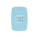 Interruptor de 2 Teclas Simples com Placa 4x2