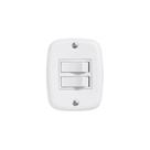 Interruptor de 2 Teclas Simples com Placa de Sobrepor