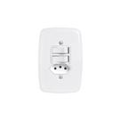 Interruptor de 2 Teclas Simples e Tomada 2p+t 20a , com Placa 4x2