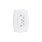 Interruptor de 3 Teclas Simples com Placa 4x2