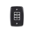Interruptor de 3 Teclas Simples com Placa 4x2