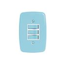 Interruptor de 3 Teclas Simples com Placa 4x2