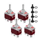 Interruptor De Alavanca Momentâneo À Prova d'Água 12V 30A, 4 Peças, Reforçado Para Uso Marítimo, Interruptor De Alavanca Momentâneo À Prova d'Água 12V 30A, 4 Peças, Reforçado Para Uso Marítimo,