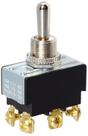 Interruptor de alternância BEP 1002012 DPDT (ligado) /desligado/ (ligado) cromado