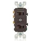 Interruptor de combinação Leviton 15A 120/277V monopolar/3 vias