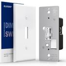 Interruptor de intensidade ELEGRP Digital Toggle para LED, CFL, branco Interruptor de intensidade ELEGRP Digital Toggle para LED, CFL, branco