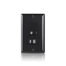 Interruptor de intensidade embutido na parede ECOELER preto 300W LED 600W incandescente Interruptor de intensidade embutido na parede ECOELER preto 300W LED 600W incandescente