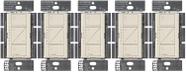 Interruptor de intensidade inteligente Lutron Caseta 150 W LED, pacote com 5 unidades, 110 V Interruptor de intensidade inteligente Lutron Caseta 150 W LED, pacote com 5 unidades, 110 V