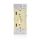 Interruptor de intensidade Leviton TSL06-1LI Toggle Slide LED 300W Ivory