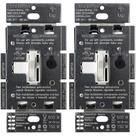 Interruptor de intensidade Lutron Toggler LED+ 150 W de pólo único/3 vias, pacote com 2 unidades Interruptor de intensidade Lutron Toggler LED+ 150 W de pólo único/3 vias, pacote com 2 unidades