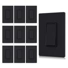 Interruptor de luz AIDA Matte Black Double 3 vias 15Amp 120/277V (x10)