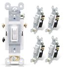 Interruptor de luz alternativo ELEGRP de 3 vias 15A 120V AC com aterramento automático