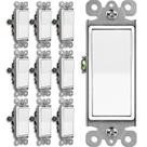 Interruptor de luz BESTTEN, decorador de 3 vias, 15A 120/277V, pólo único