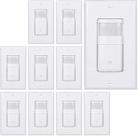 Interruptor de luz com sensor de movimento EverElectrix, pacote com 10 unidades internas