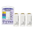 Interruptor de luz com sensor de movimento Lutron Maestro MS-OPS5M-WH, pacote com 3