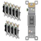 Interruptor de luz de alternância ENERLITES 88115-GR-10PCS 15A 120-277V
