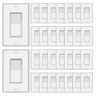 Interruptor de luz de parede ThunderWay de pólo único 15A 120V/277V
