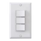 Interruptor de luz ELEGRP Decorator Triple Rocker 15A 120V branco