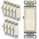 Interruptor de luz ENERLITES Decorator Paddle Rocker 15A 120V/277V