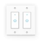 Interruptor de luz inteligente Lesim 2 Gang WiFi Touch Wall