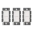 Interruptor de luz inteligente Lutron Caseta Original 6A, pacote com 3, branco