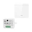 Interruptor De Luz Inteligente Sem Fio 433MHz 1/2/3 Gangues 10A 110V 220V Painel De Parede Com Interruptor De Luz Inteligente Sem Fio 433MHz 1/2/3 Gangues 10A 110V 220V Painel De Parede Com