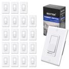 Interruptor de luz mais escuro BESTTEN compatível com LED, pacote com 20 Interruptor de luz mais escuro BESTTEN compatível com LED, pacote com 20
