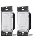 Interruptor de luz MOES Dimmer, 2 unidades, 3 vias, polo único, 600 W 120 V