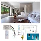 Interruptor de parede inteligente 4 vias wireless com com cotrole remoto - automação residencial