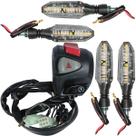 Interruptor de partida botão com pisca alerta NXR160 Bros 2015 a 2022 modelo CB500 com piscas led Interruptor de partida botão com pisca alerta NXR160 Bros 2015 a 2022 modelo CB500 com piscas led
