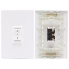 Interruptor de Persianas e Cortinas + Placa 4x2 Branco Clean Margirius