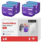 Interruptor de relé inteligente SwitchBot 1 16A com repetidor Bluetooth 4pk