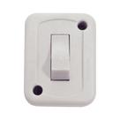 Interruptor de Sobrepor com 1 Tecla Simples 10 a 250 V Tramontina Branco Interruptor de Sobrepor com 1 Tecla Simples 10 a 250 V Tramontina Branco