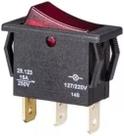 Interruptor de Tecla Unipolar 3 Terminais com Luz 15A Margirius 29123 Interruptor de Tecla Unipolar 3 Terminais com Luz 15A Margirius 29123