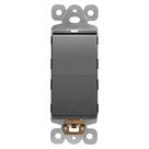 Interruptor decorador iluminado LIDER LS15-1P-SG 15A 125V Space Grey