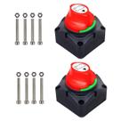 Interruptor Desconectador de Bateria Gioyonil 12-48V 275A Kit com 2 Interruptor Desconectador de Bateria Gioyonil 12-48V 275A Kit com 2