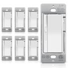 Interruptor Dimmer de Luz BESTTEN Kit com 6 Unidades 15A 120V Branco Interruptor Dimmer de Luz BESTTEN Kit com 6 Unidades 15A 120V Branco