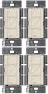 Interruptor Dimmer Inteligente Lutron Caseta PD-6WCL-LA 150W Kit com 4 Unidades 120V