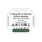 Interruptor dimmer inteligente wifi tuya modulo 2 canais ms-105b (2 gang)