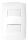 Interruptor Duplo 10a Home Horizontal Branco Placa 4x2 Blux Interruptor Duplo 10a Home Horizontal Branco Placa 4x2 Blux