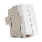Interruptor Duplo Paralelo 10a-250v Br Sleek Interruptor Duplo Paralelo 10a-250v Br Sleek