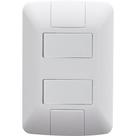 Interruptor Duplo Simples 4x2 6A Branco Aria - Tramontina